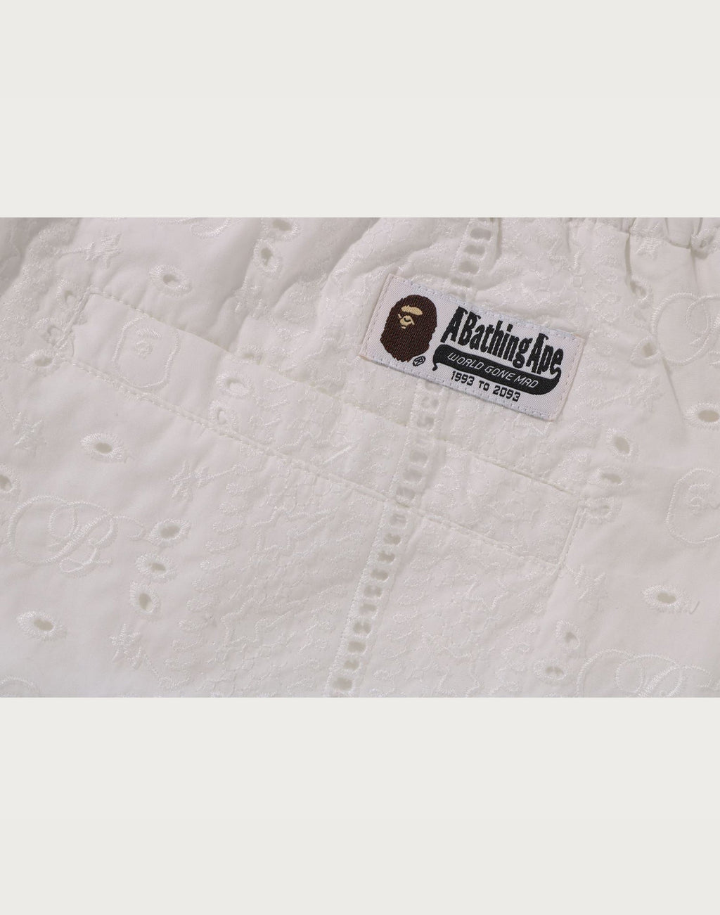 EMBROIDERY RELAXED FIT SHORTS MENS