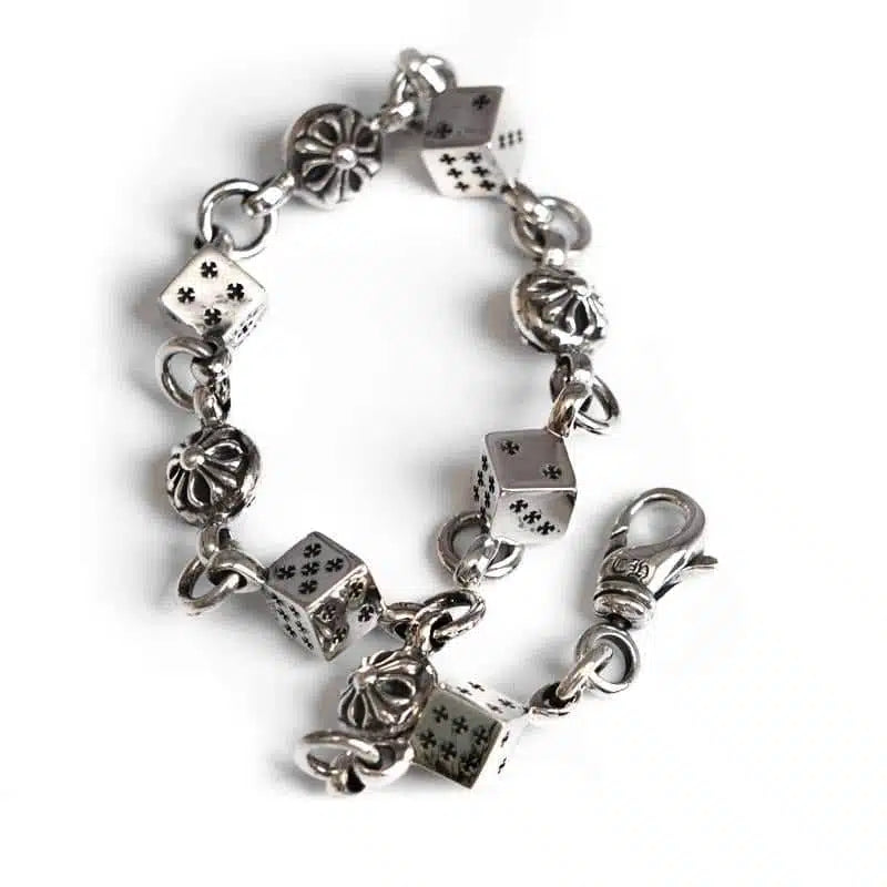 Chrome Hearts DICE AND CROSSBALL BRACELET 4