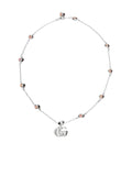 GUCCI DOUBLE G MOTHER-OF-PEARL NECKLACE