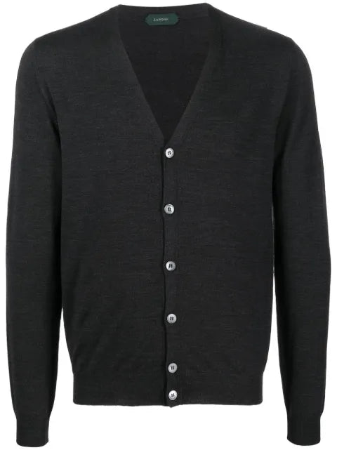 Zanone button-up knitted cardigan
