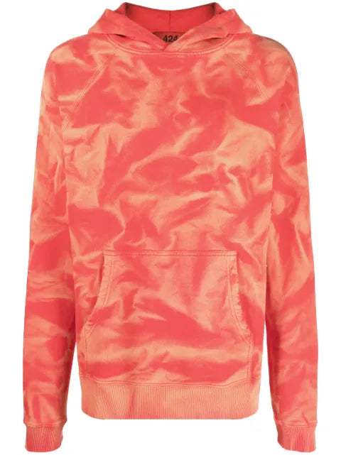 424 tie-dye cotton hoodie