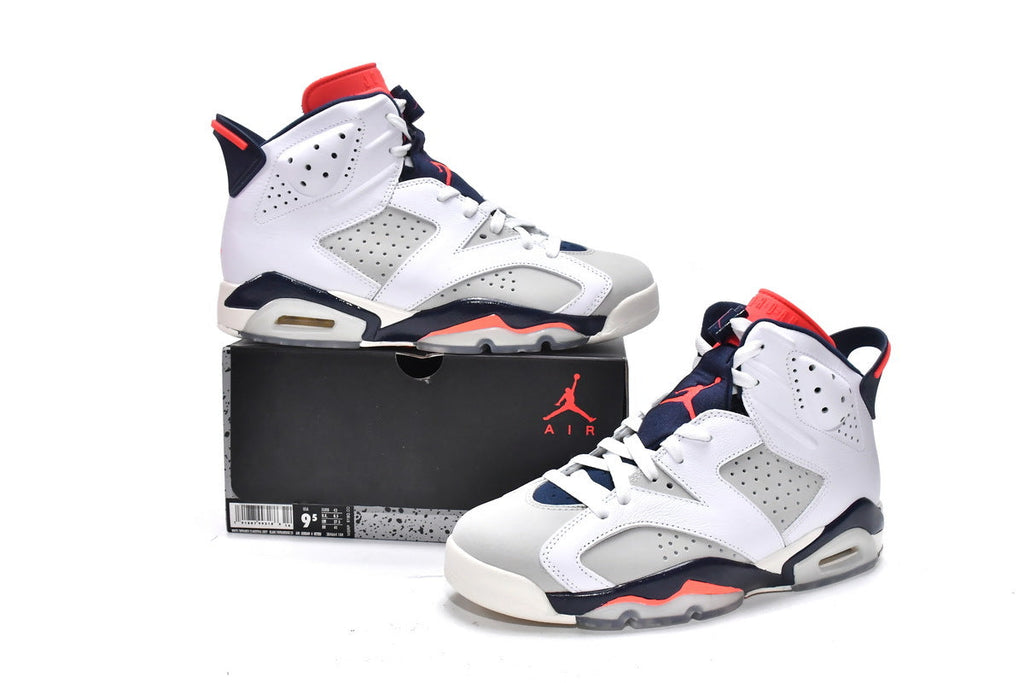 Reps Sneakers Air Jordan 6 Retro Tinker White Red 384664-104