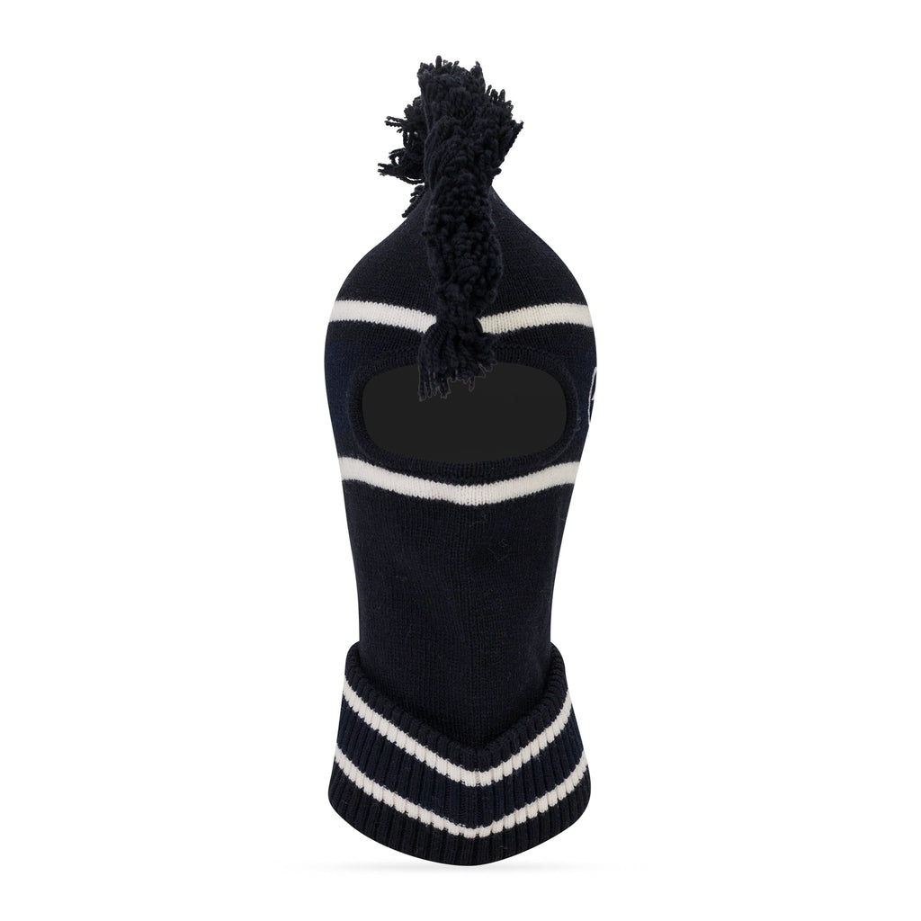 Blue Ambush Fringe Knit Balaclava