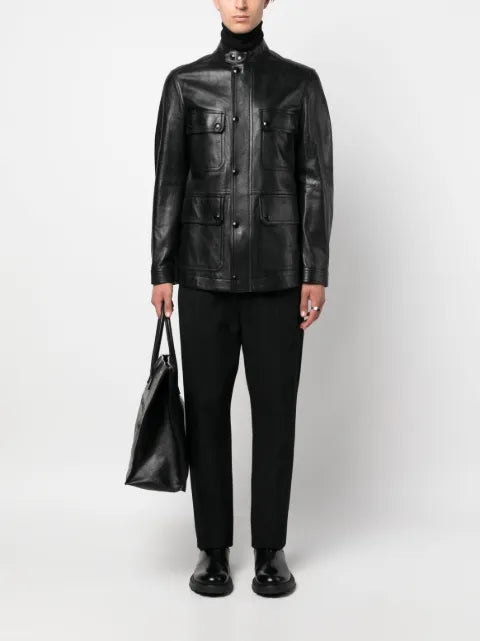TOM FORD zip-up leather jacket