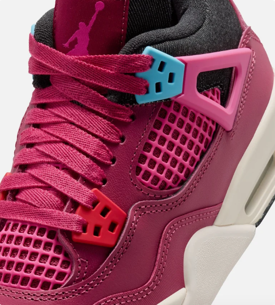 Air Jordan 4 Retro 'She's A Star' Grade School Lifestyle Shoe - Sweet Beet/Desert Pink/Off Noir/Chalk