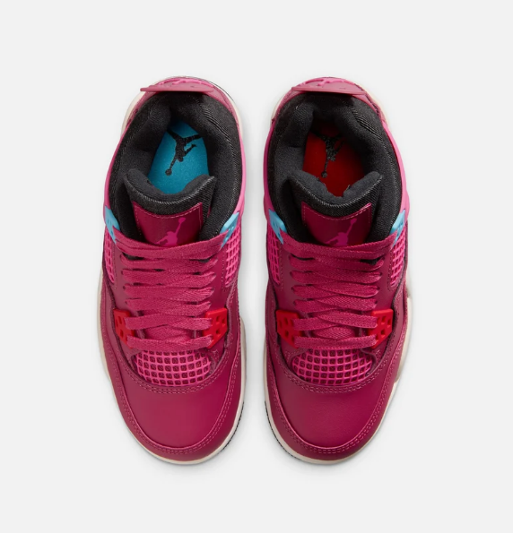 Air Jordan 4 Retro 'She's A Star' Grade School Lifestyle Shoe - Sweet Beet/Desert Pink/Off Noir/Chalk