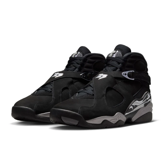Air Jordan 8 Retro (Black/White/LT Graphite)