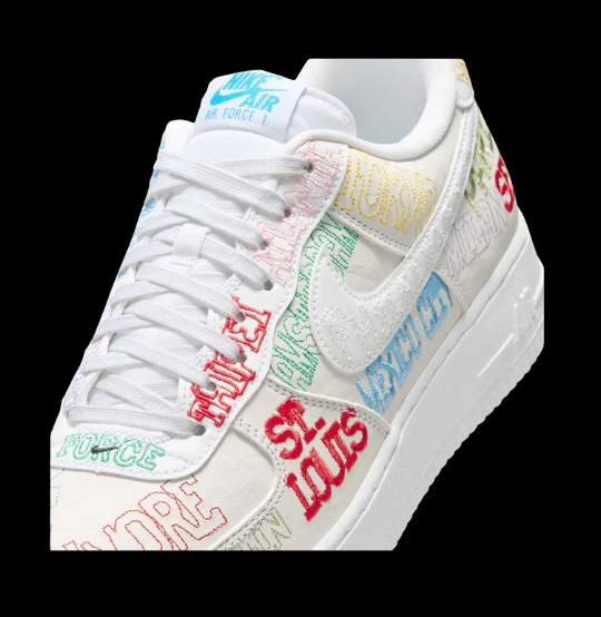 Nike Air Force 1 '07 LV8 (White/White/Multi-Color)