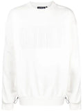Mostly Heard Rarely Seen logo-embroidered panelled sweatshirt