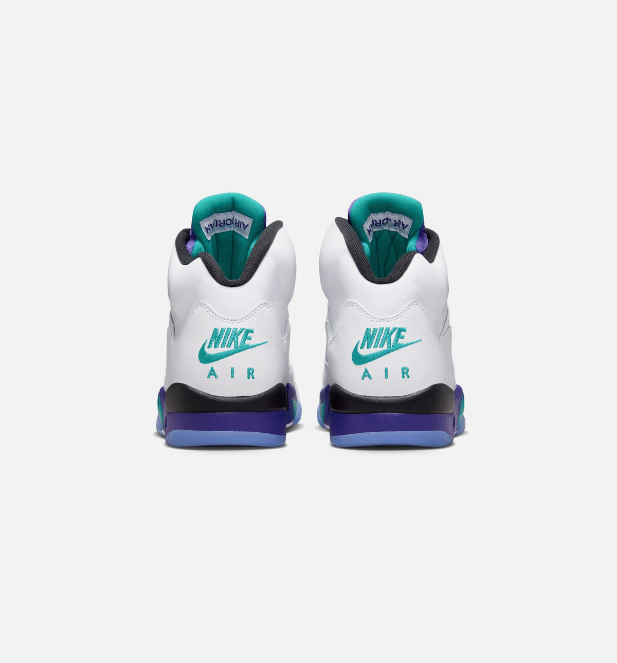 Air Jordan 5 Retro Grape Men's Shoes - White/New Emerald/Grape Ice/Black