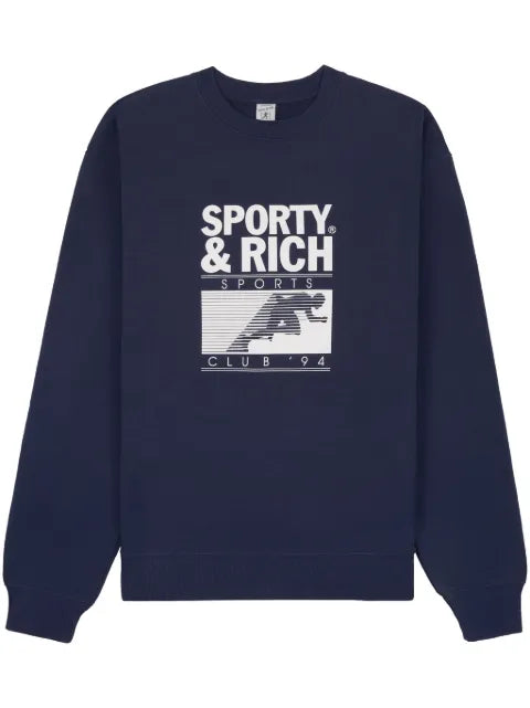 Sporty & Rich Motion Club logo-print sweatshirt