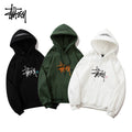 Stussy Hoodie Embroidered Fleece Fashion Hooded Sweater