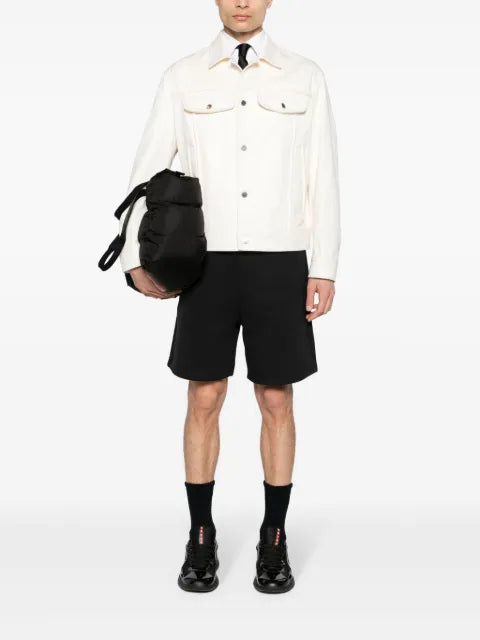 Neil Barrett panelled twill shirt jacket
