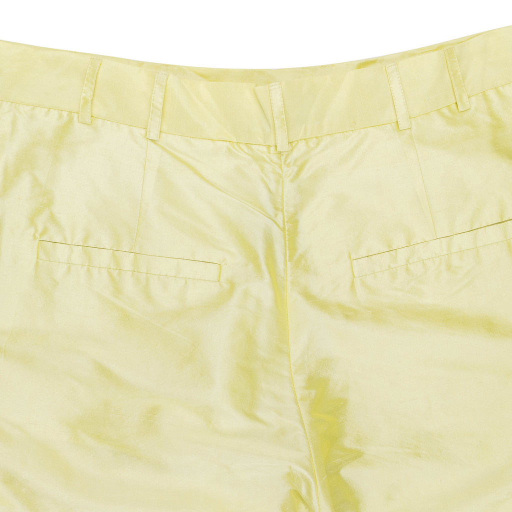 PLEAT YELLOW TROUSER