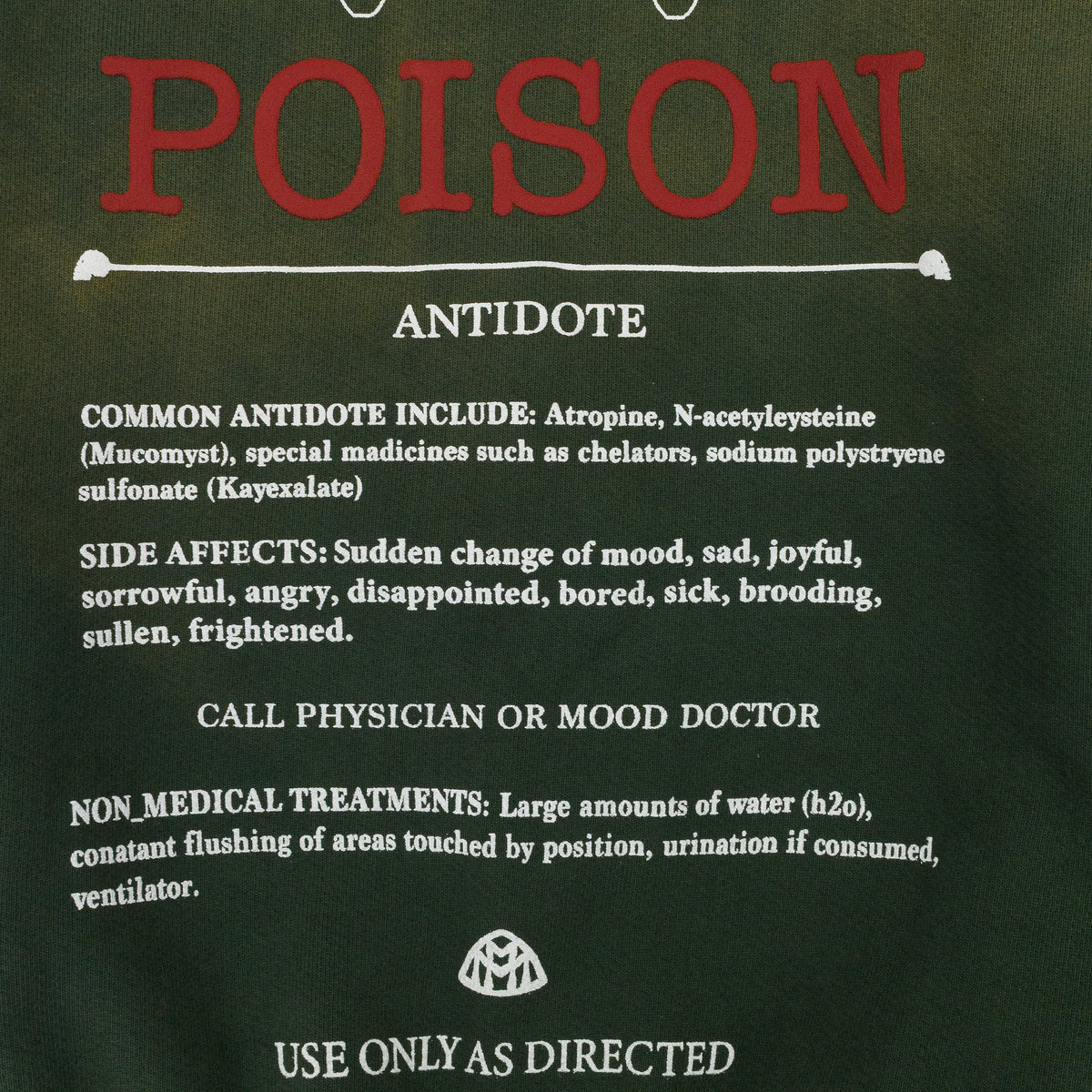 POT GREEN POISON ZIP HOODIE