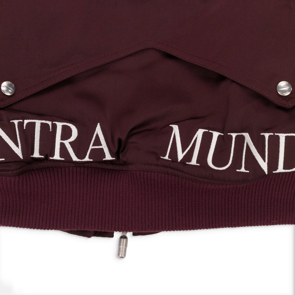 MAROON SIGNAL BOMBER