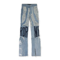 BLUE MRDR MOTO STRAIGHT-FIT JEANS