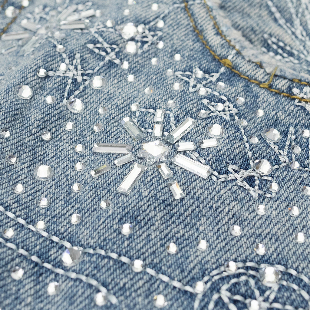 BLUE 20K ZODIAC DIAMOND DENIM