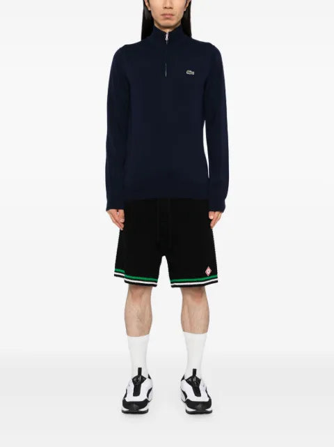 Lacoste High Zipped Neck Plain sweater