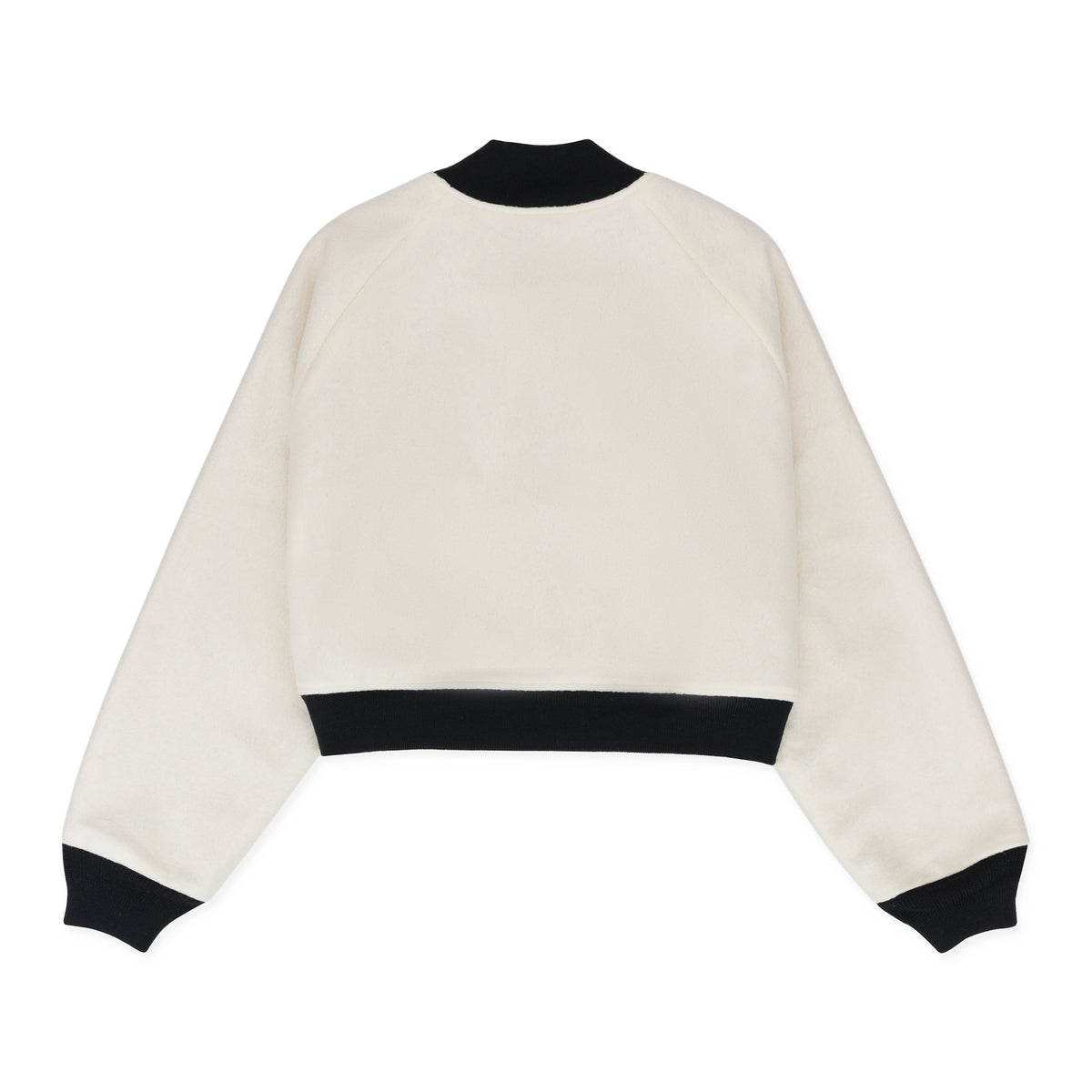 White Felt Like Award Bomber Jacket