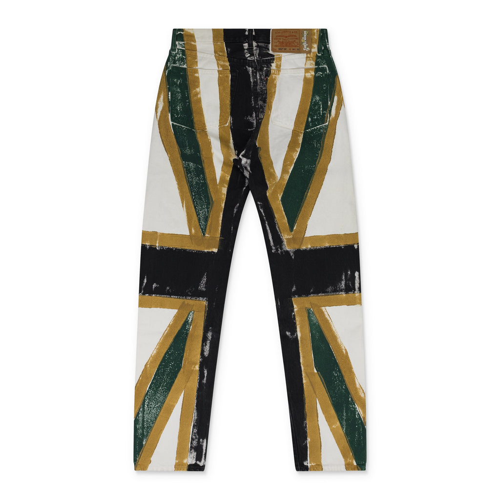 White Union Jack 501 Jeans