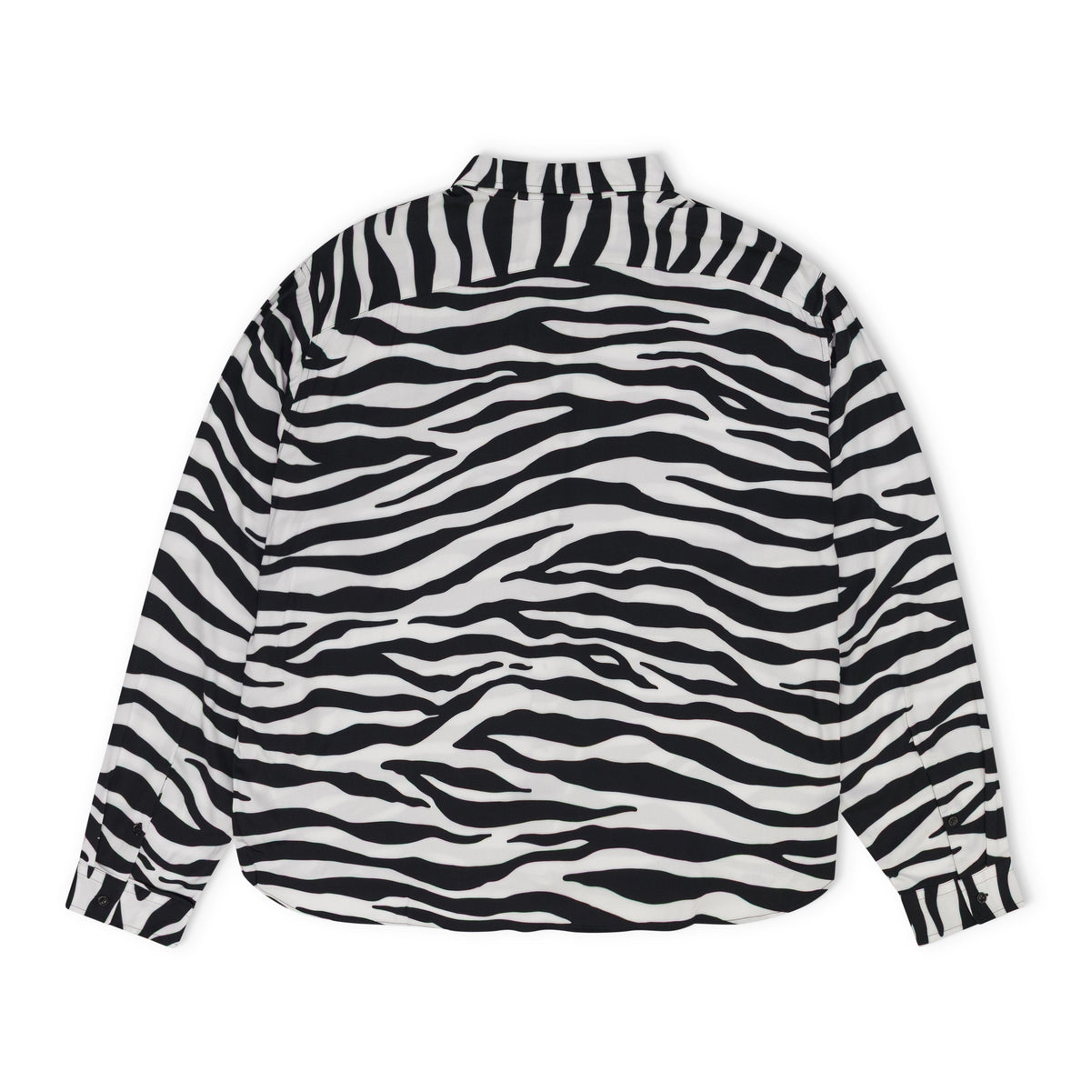 Multi Zebra Print Button Up Shirt