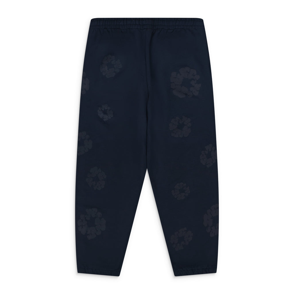 Navy Mono Wreath Sweatpants