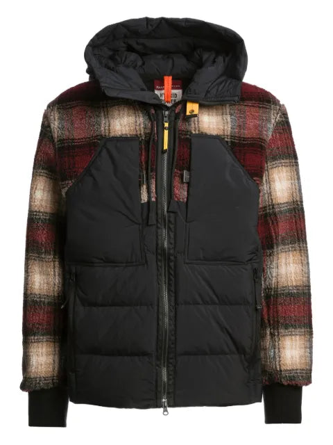 Parajumpers quilted jacket with checked panels