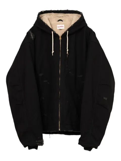 KAMIYA  distressed-details jacket