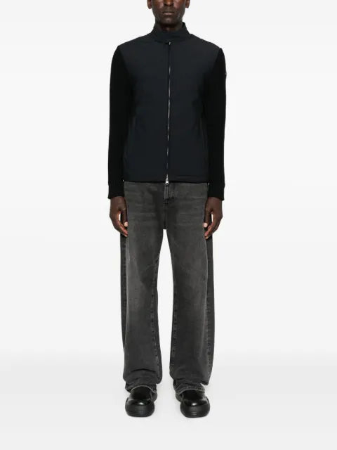 Colmar knitted-panel zip-front jacket