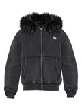 MISBHV faux-fur trim hoodie