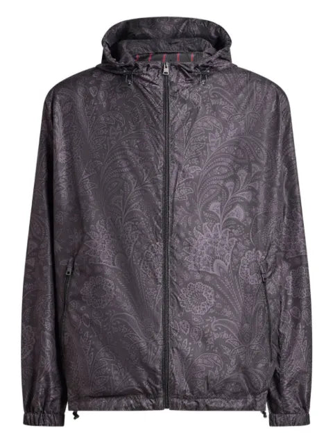 ETRO floral paisley windbreaker jacket