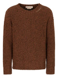 Marni crew neck elbow-patch sweater