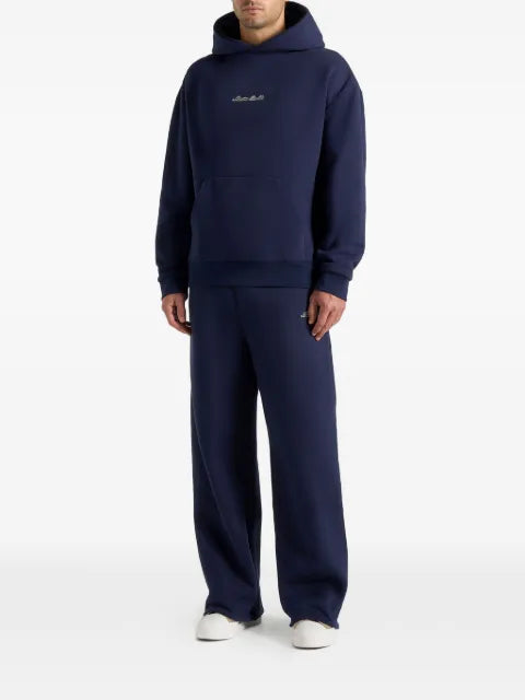 Manière De Voir JS001 in navy Signature relaxed-fit hoodie
