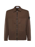 Stone Island 1200005 mercerised organic cotton ripstop overshirt