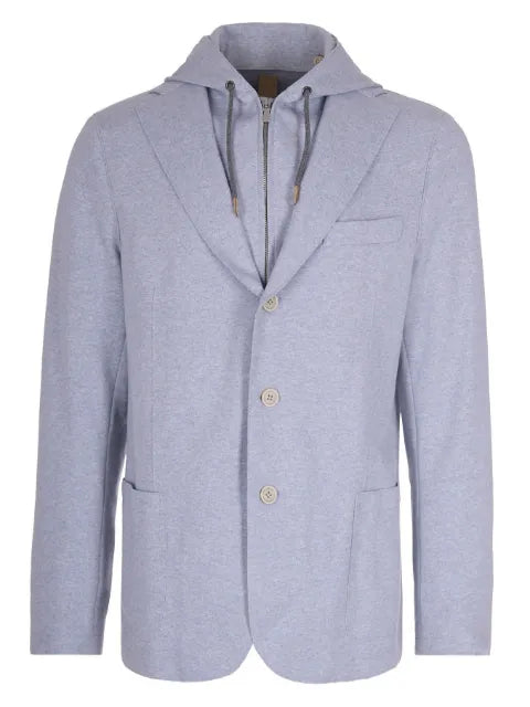 Eleventy hooded cotton jacket