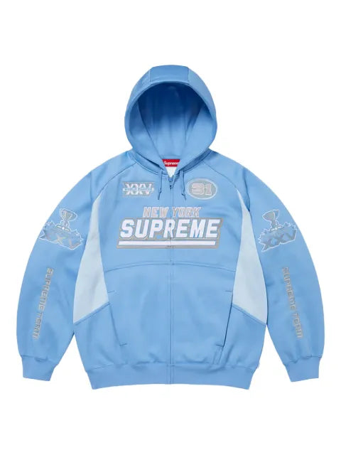 Supreme Football zip-fastening hoodie