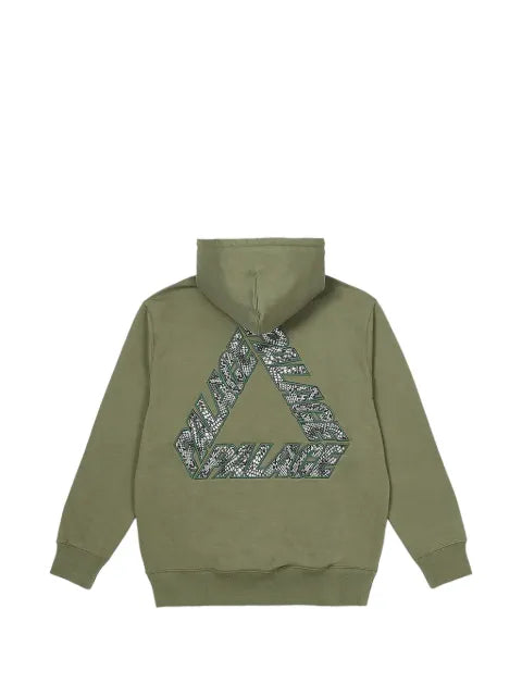 Palace P-3 snake-appliqué hoodie