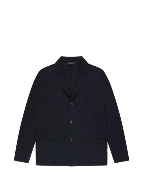 Zanone cotton crepe blazer