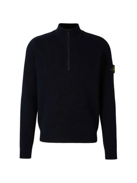 Stone Island 5100124 ribbed soft organic cotton sweater