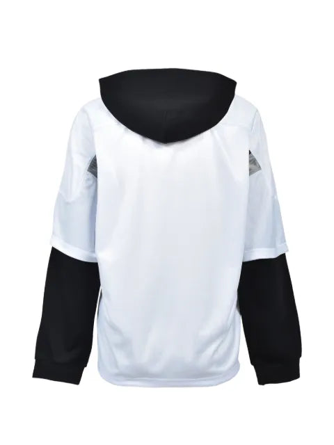 BREATH layered logo hoodie