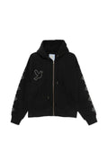 KidSuper Dove & Eye stud-embellished zip-up hoodie