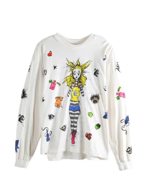 HELLSTAR Down the Paradise Path graphic-print long-sleeve sweater