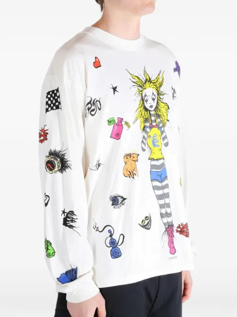 HELLSTAR Down the Paradise Path graphic-print long-sleeve sweater
