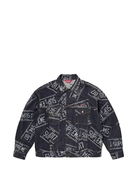 Supreme License Plate denim jacket