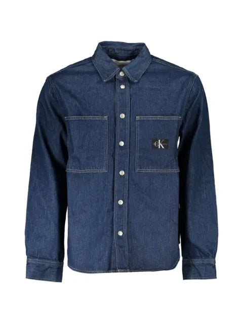 Calvin Klein logo-patch denim jacket