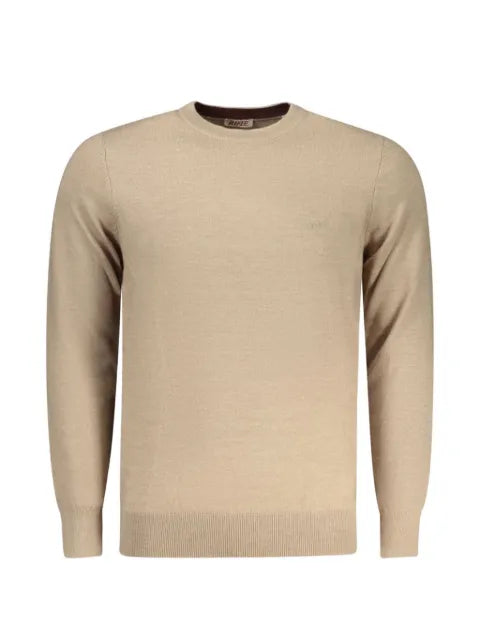 RIFLE embroidered-logo fine-knit sweater