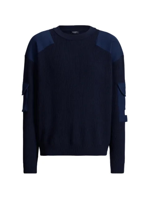 Balmain wool Balmain Vintage utility jumper