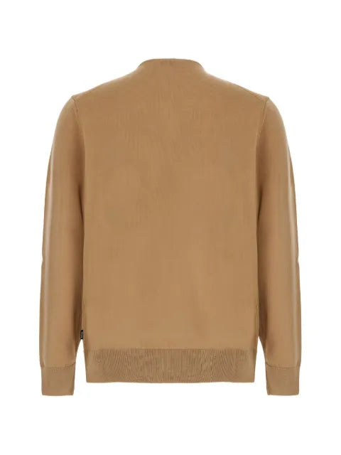 BOSS merino-wool sweater with zipper neck