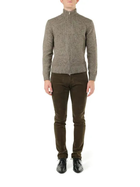 Al Duca D’Aosta 1902 zip-up high-neck sweater